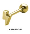 Lightning S316L Tongue Piercing MAD-57